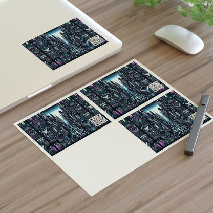 Tech Noir Aesthetics Sleek Tech Streetwear Sticker Sheets - 8404 Design-43