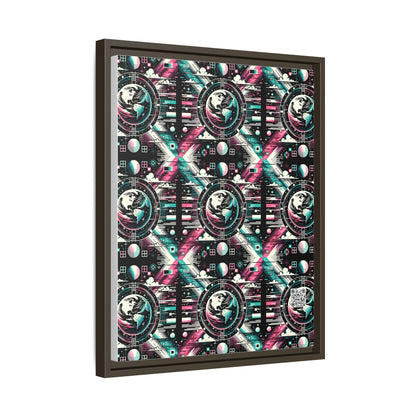 Digital Artistry Digital-native Streetwear Matte Canvas, Framed (multi-color) - 8404 Design-62 A