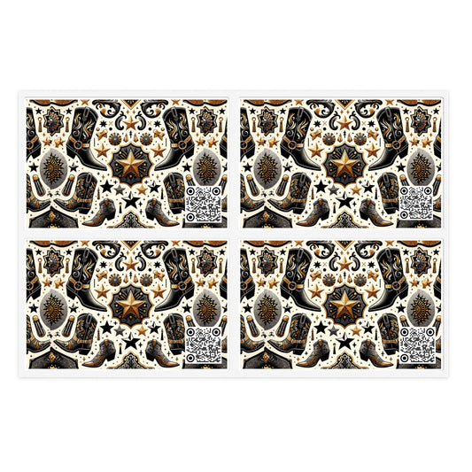 Cowboy Chic Revival Bold Western Glam Sticker Sheets - 8404 Design-60