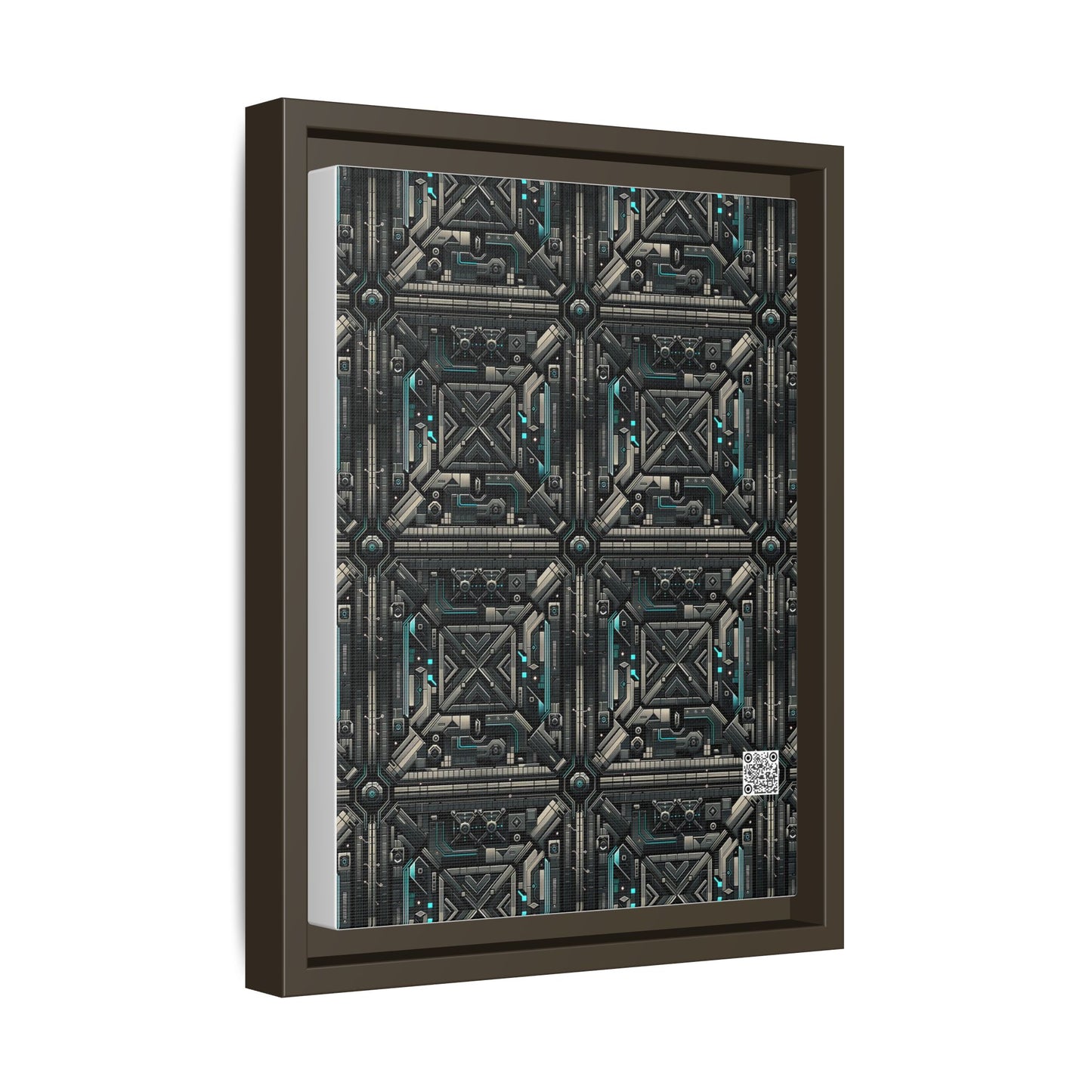Tech Noir Futuristic Tech Aesthetic with a Dark Twist Matte Canvas, Framed (multi-color) - 8404 Design-59 A