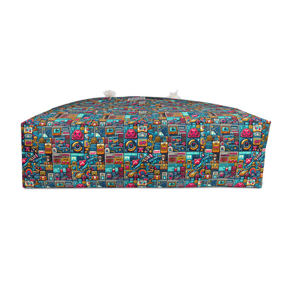 Digital Pop Culture Mashup Maximalist Pop Weekender Bag - 8404 Design-47