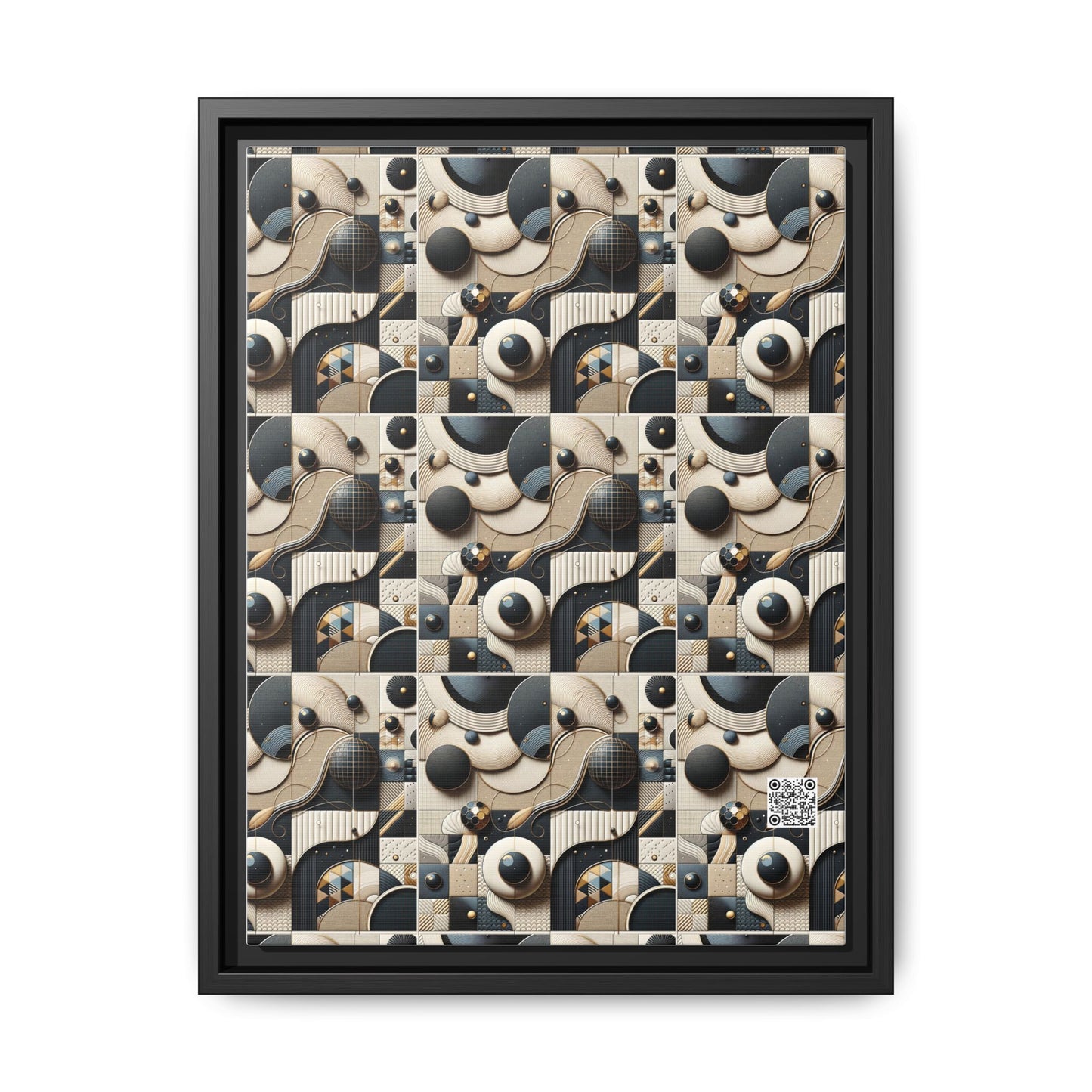 Tech-forward Luxe Streetwear Tech Luxe Fusion Matte Canvas, Framed (multi-color) - 8404 Design-71 A