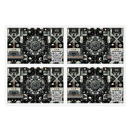 Tech-Inspired Graphic Tees Tech-Forward Streetwear Sticker Sheets - 8404 Design-64