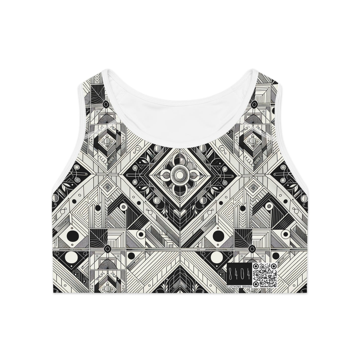 Tech Minimalism Minimalist Tech Sports Bra - 8404 Design-54