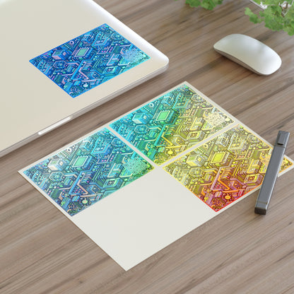 Digital Nomad Chic Cyberpunk Tech Sticker Sheets - 8404 Design-47