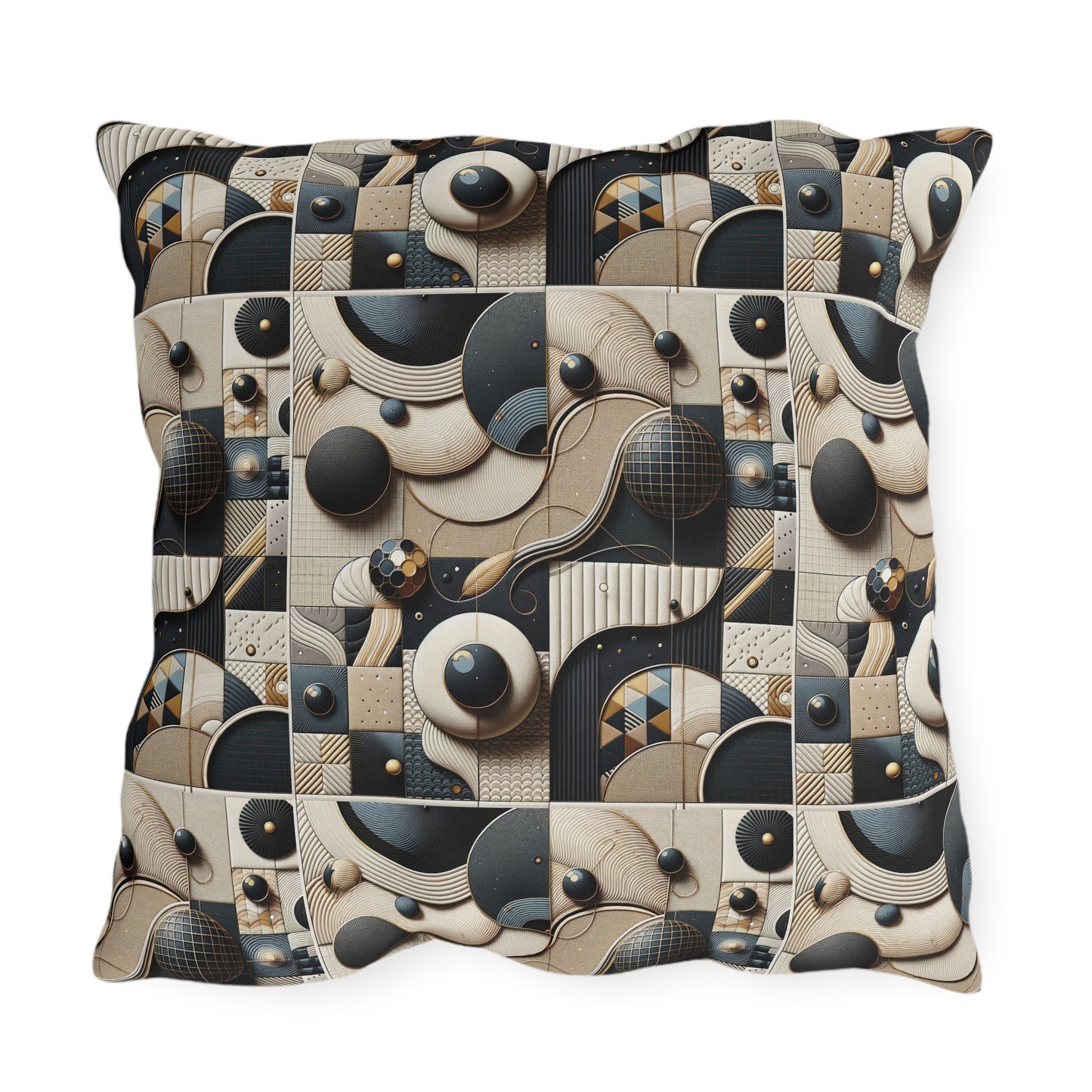Tech-forward Luxe Streetwear Tech Luxe Fusion Outdoor Pillow - 8404 Design-71