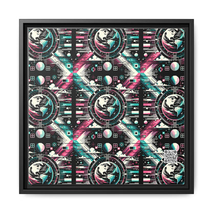 Digital Artistry Digital-native Streetwear Matte Canvas, Framed (multi-color) - 8404 Design-62 B