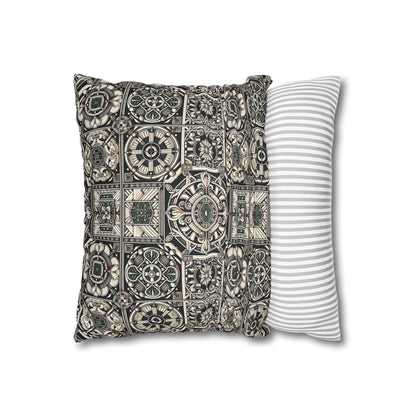 Cyber Garden Party Tech Garden Extravaganza Faux Suede Square Pillowcase - 8404 Design-45
