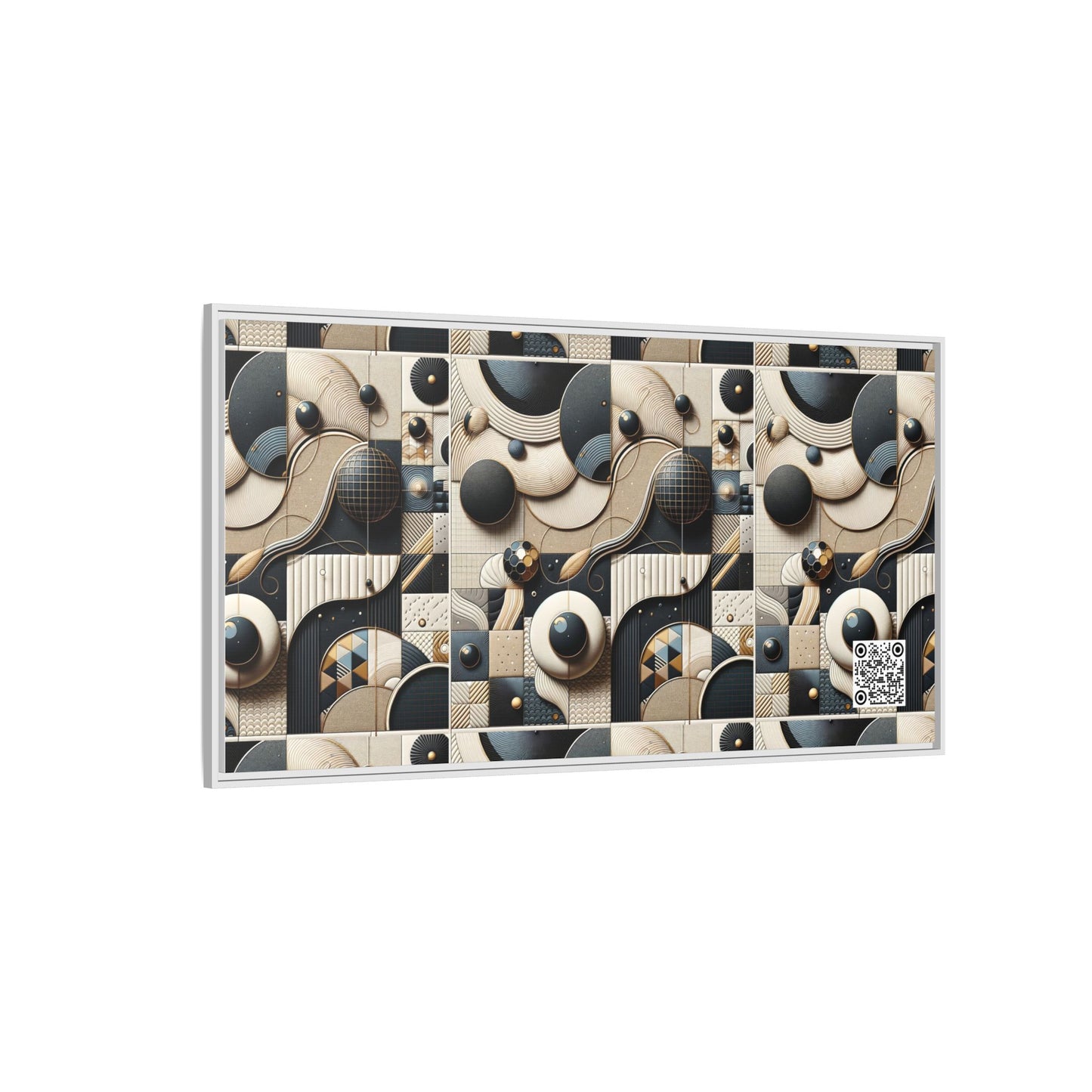 Tech-forward Luxe Streetwear Tech Luxe Fusion Matte Canvas, Framed (multi-color) - 8404 Design-71 B