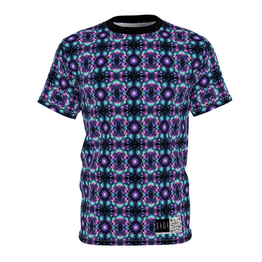 Iridescent Dream Futuristic Tech Unisex Cut & Sew Tee - 8404 Design-60