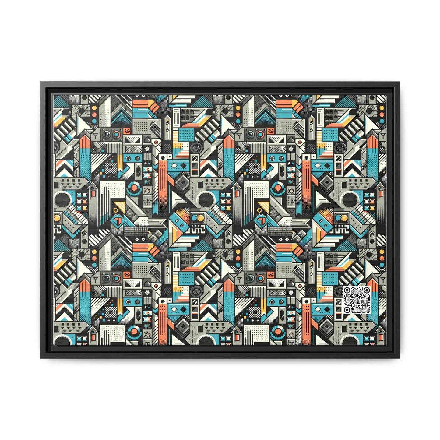 Digital Street Art Urban Street Style Matte Canvas, Framed (multi-color) - 8404 Design-81 A