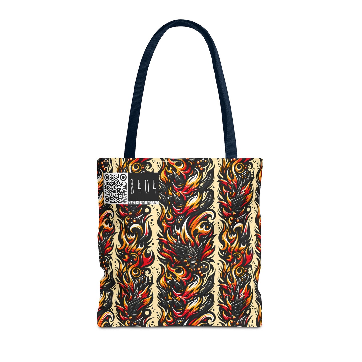 Flame Graphics Maximalist Streetwear Tote Bag - 8404 Design-65