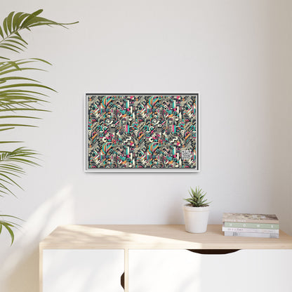 Digital Street Art Urban Street Style Matte Canvas, Framed (multi-color) - 8404 Design-74 B