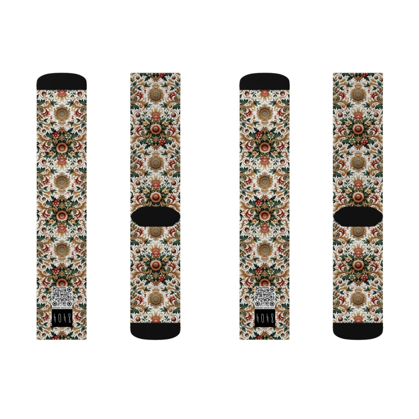 Monogram Madness Luxurious Streetwear Sublimation Socks - 8404 Design-68
