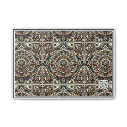 Urban Renaissance Historical Fusion With Street Edge Matte Canvas, Framed (multi-Color) - 8404 Design-57 A