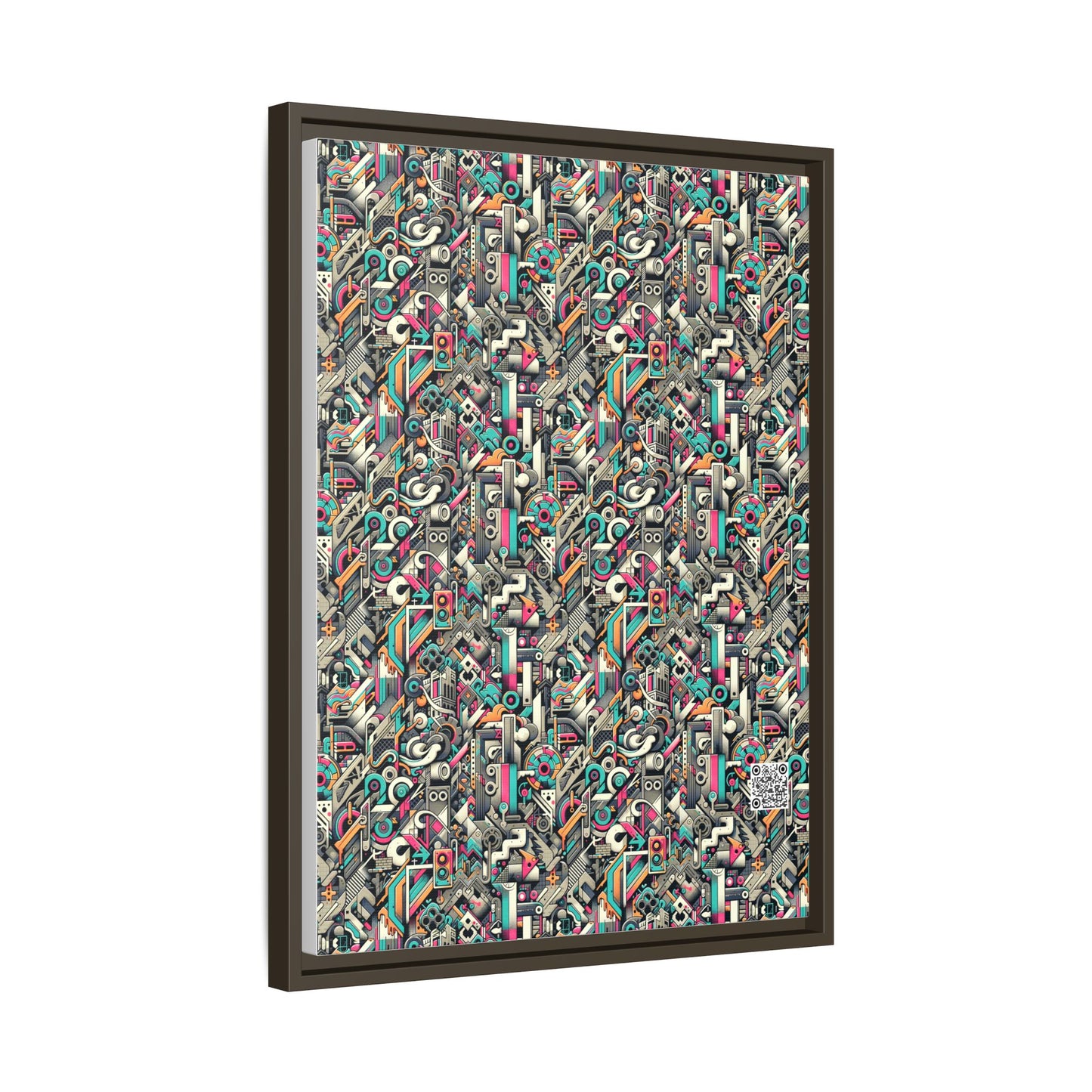 Digital Street Art Urban Street Style Matte Canvas, Framed (multi-color) - 8404 Design-74 A