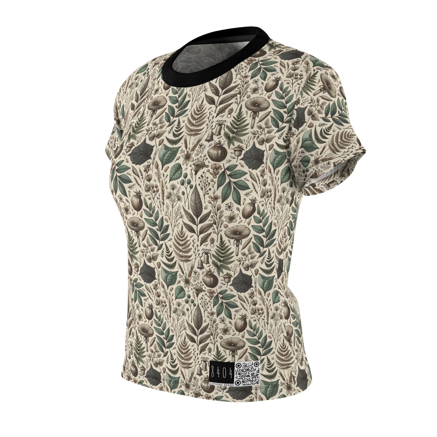 Sustainable Streetwear Modern Eco-Conscious Women's Cut & Sew Tee - 8404 Design-57