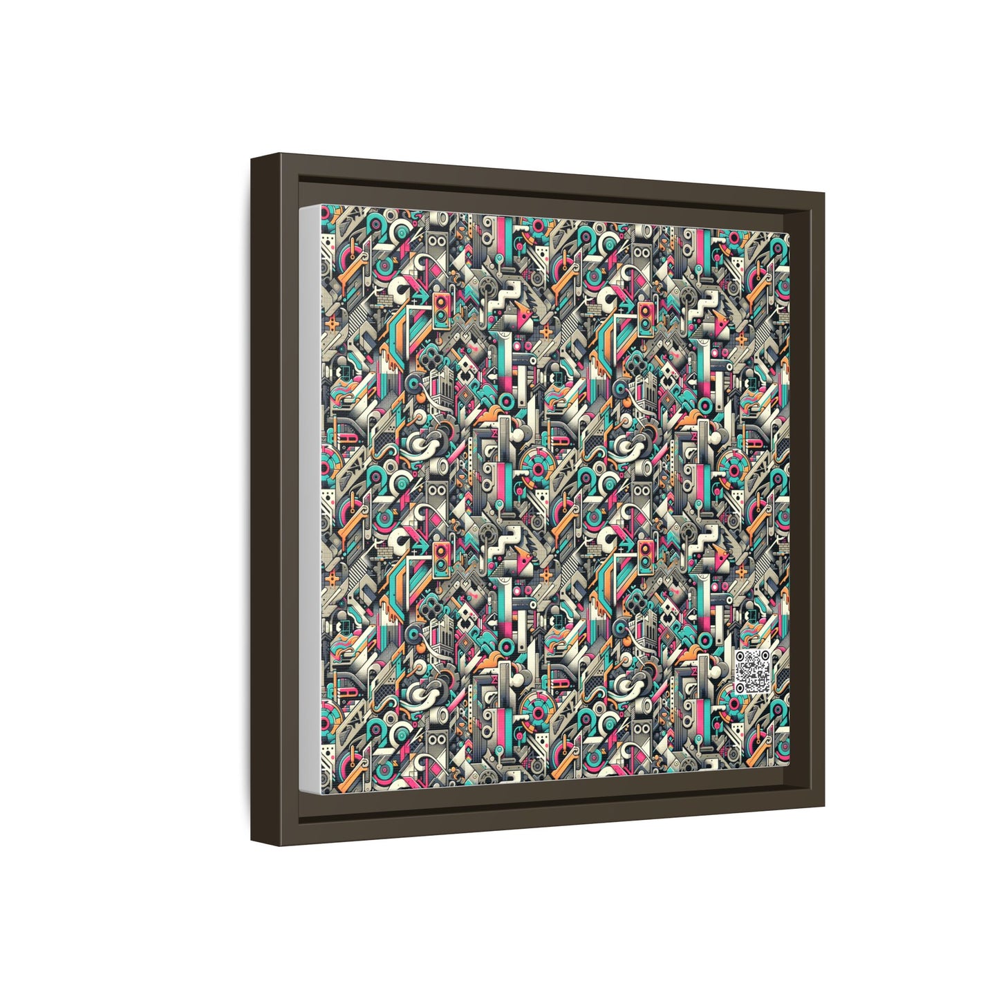 Digital Street Art Urban Street Style Matte Canvas, Framed (multi-color) - 8404 Design-74 B