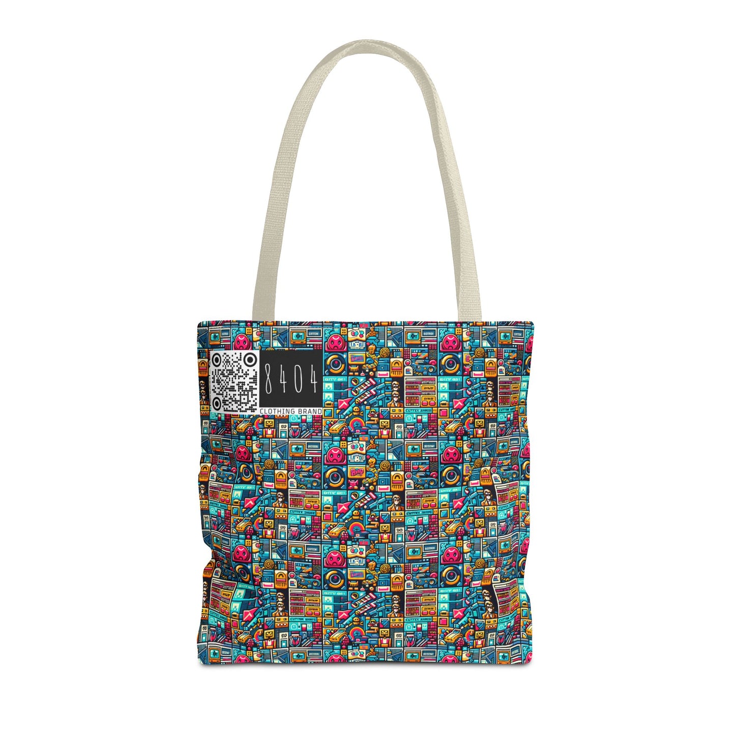 Digital Pop Culture Mashup Maximalist Pop Tote Bag - 8404 Design-47
