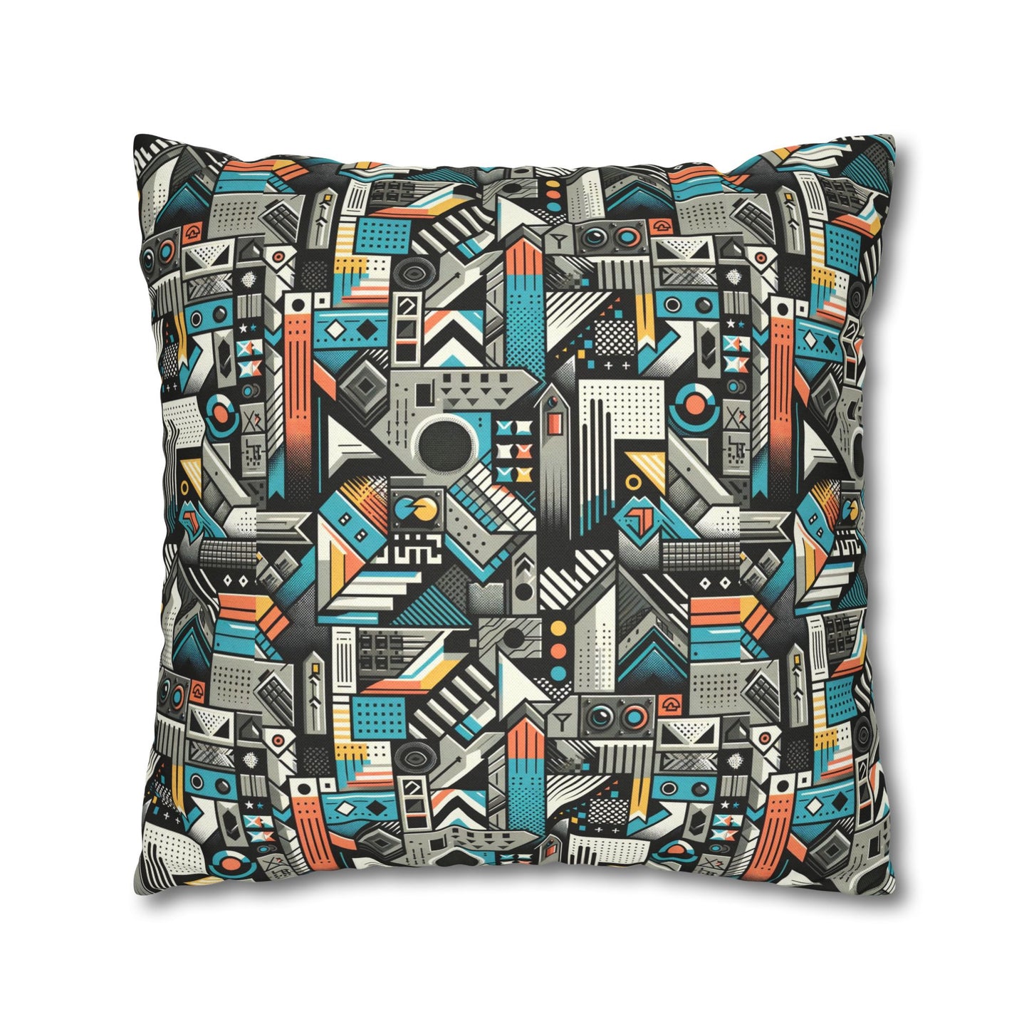 Digital Street Art Urban Street Style Spun Polyester Square Pillowcase - 8404 Design-81