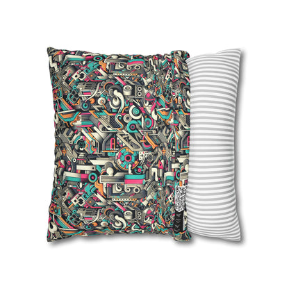 Digital Street Art Urban Street Style Spun Polyester Square Pillowcase - 8404 Design-74