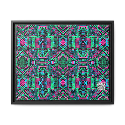 Digital Glitch Vibes Tech-Inspired Streetwear Matte Canvas, Framed (multi-Color) - 8404 Design-71 A