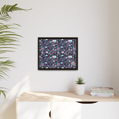 Digital Rebellion Youthful Streetwear with a Rebellious Digital Twist Matte Canvas, Framed (multi-color) - 8404 Design-71 A