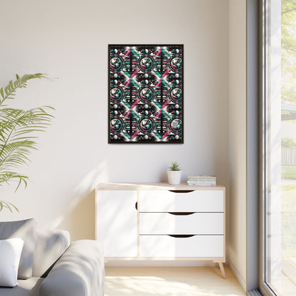 Digital Artistry Digital-native Streetwear Matte Canvas, Framed (multi-color) - 8404 Design-62 A