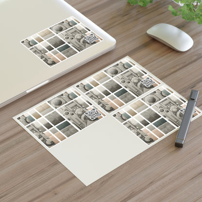 Tech Utility Chic Tech-Forward Minimalist Sticker Sheets - 8404 Design-59