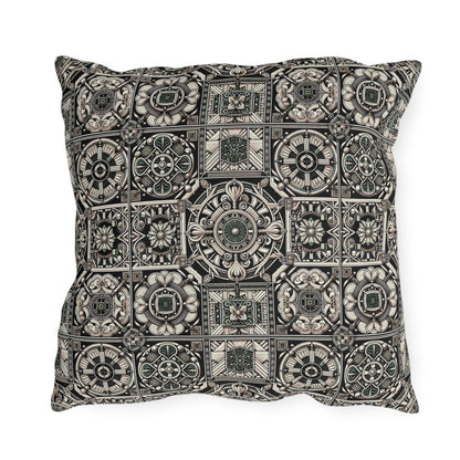 Cyber Garden Party Tech Garden Extravaganza Outdoor Pillow - 8404 Design-45