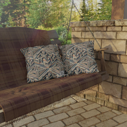 Tech Illusion Graphics Futuristic Artistry Outdoor Pillow - 8404 Design-52