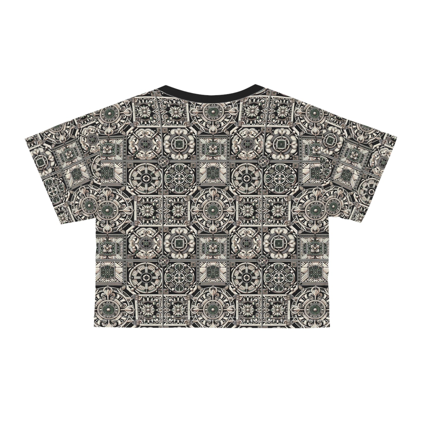 Cyber Garden Party Tech Garden Extravaganza Crop Tee - 8404 Design-45
