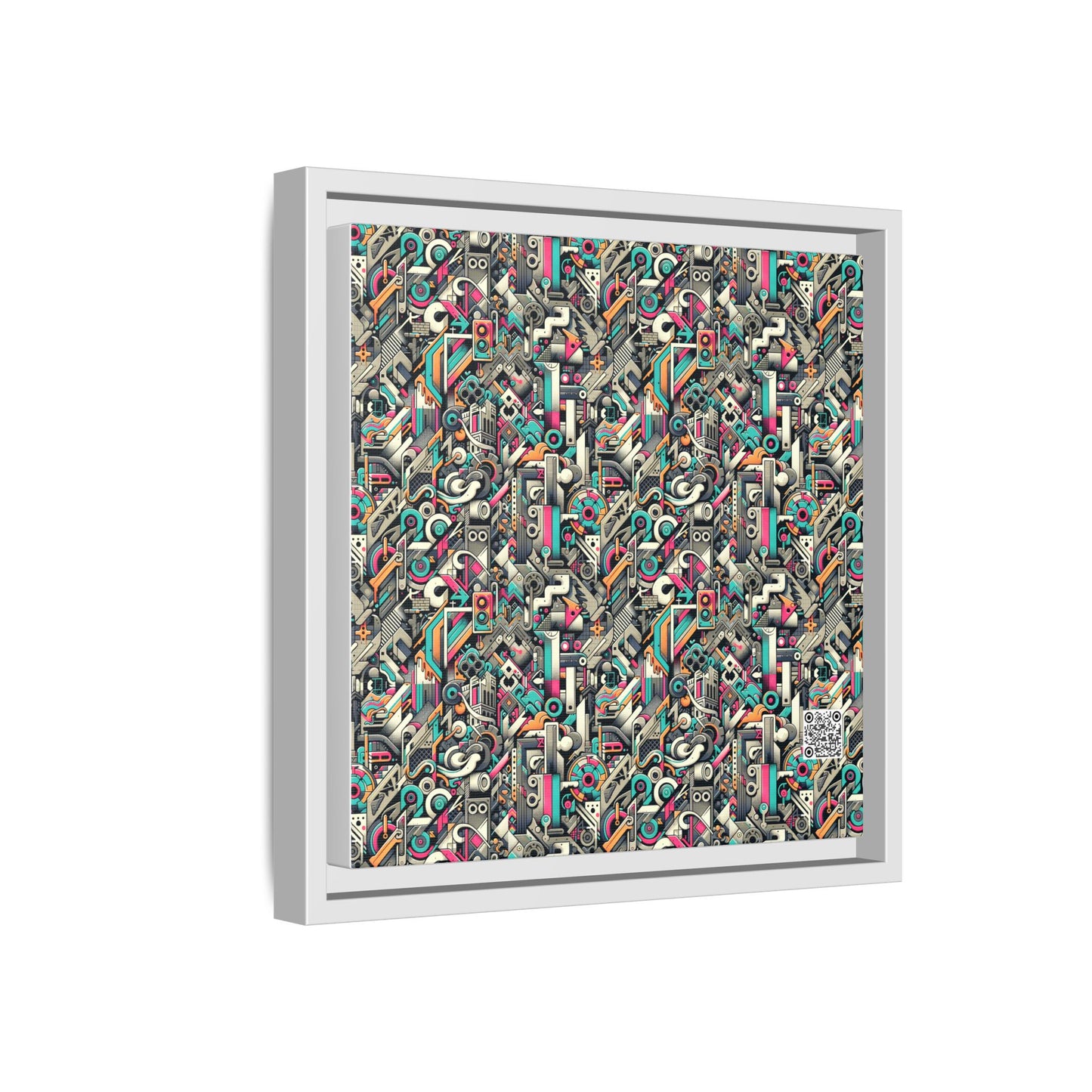 Digital Street Art Urban Street Style Matte Canvas, Framed (multi-color) - 8404 Design-74 B