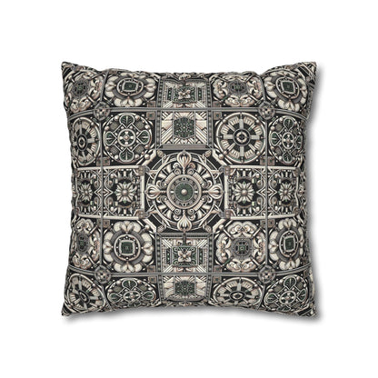 Cyber Garden Party Tech Garden Extravaganza Spun Polyester Square Pillowcase - 8404 Design-45
