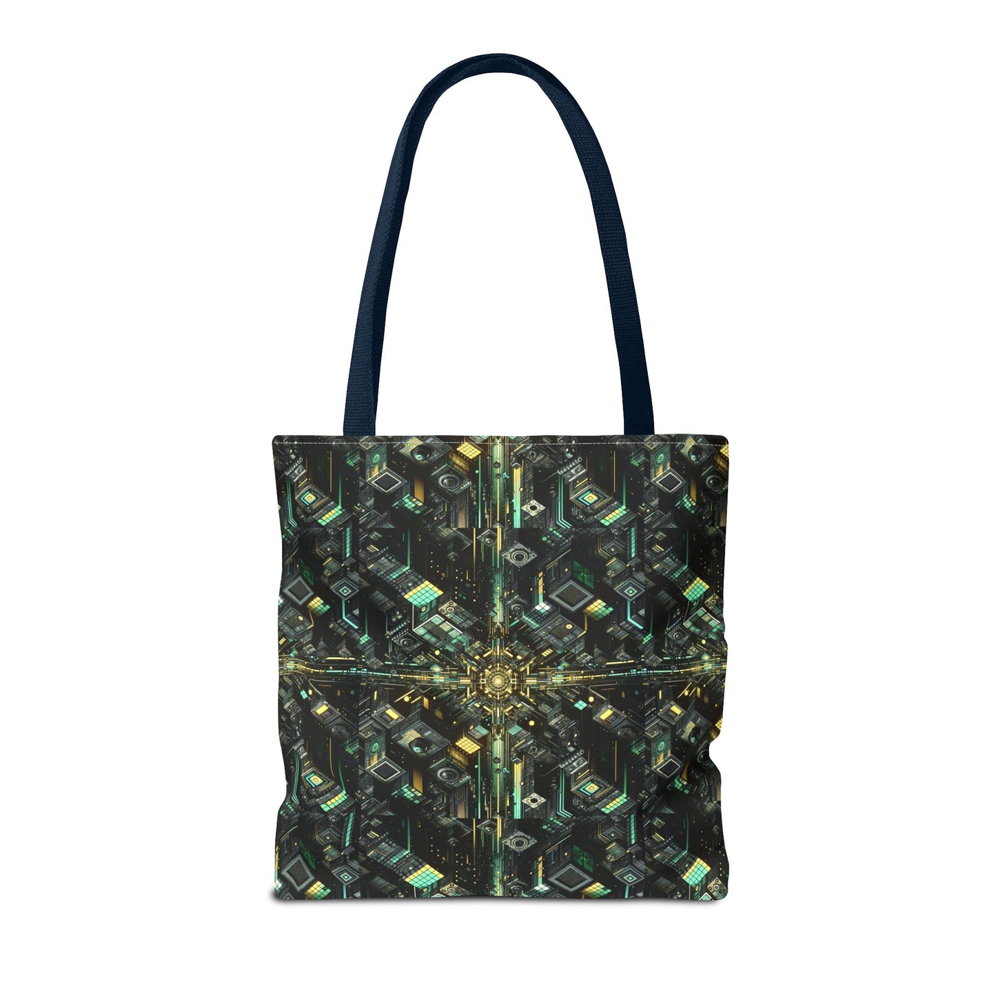 Tech Noir Graphics Tech-Inspired Streetwear Tote Bag - 8404 Design-66
