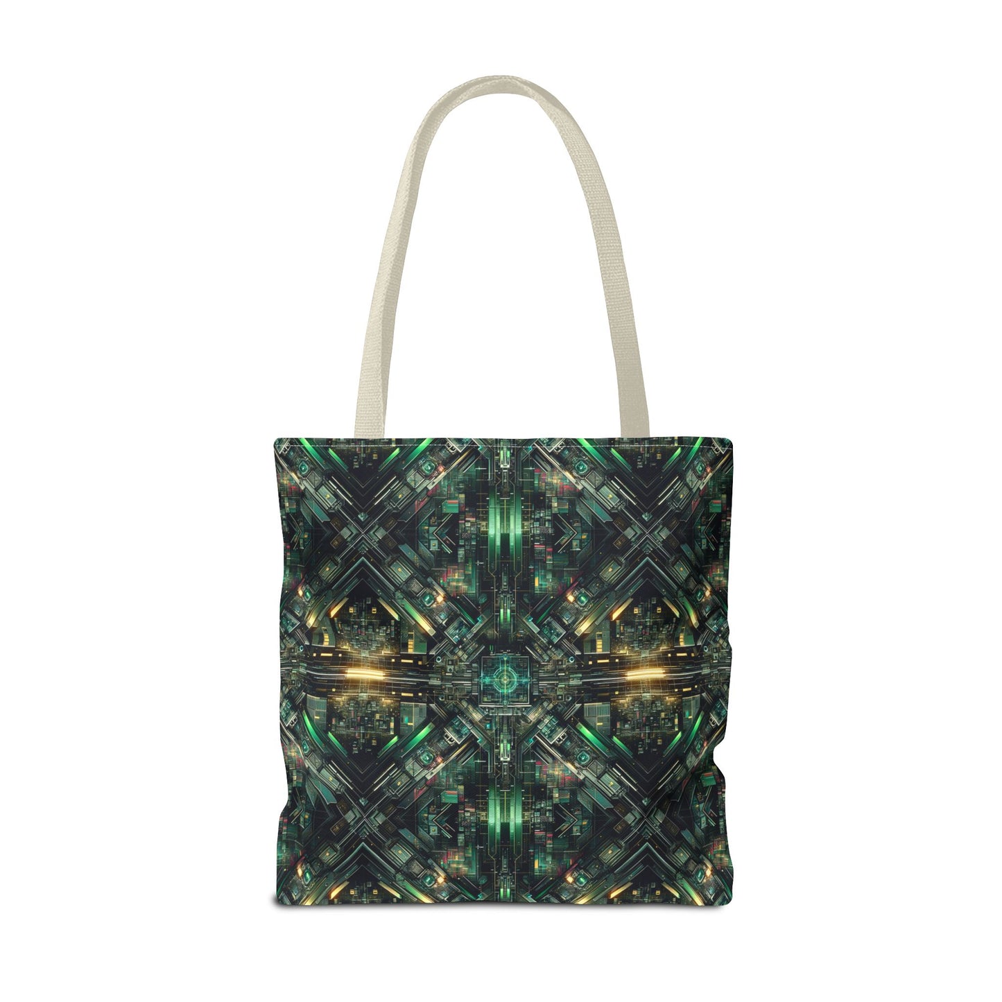Tech Noir Graphics Tech-Inspired Streetwear Tote Bag - 8404 Design-56