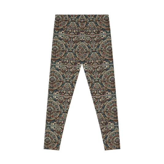 Urban Renaissance Historical Fusion With Street Edge Stretch Leggings - 8404 Design-57