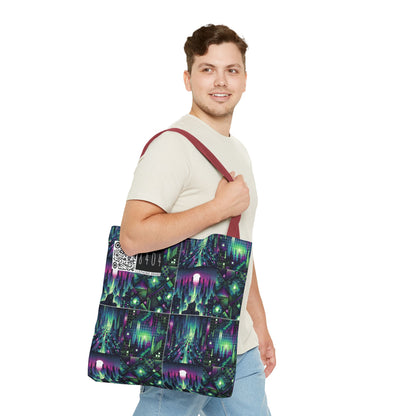 Tech Noir Aesthetics Tech-Forward Urban Dystopia Tote Bag - 8404 Design-54