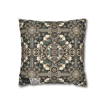 Cyber Garden Party Tech Garden Extravaganza Faux Suede Square Pillowcase - 8404 Design-66