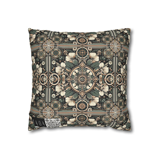 Cyber Garden Party Tech Garden Extravaganza Faux Suede Square Pillowcase - 8404 Design-66