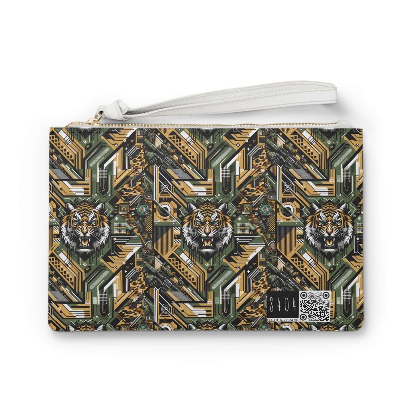 Neo-Camo Fusion Tech-Forward Streetwear Clutch Bag - 8404 Design-58