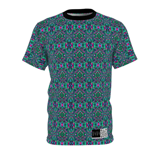 Digital Glitch Vibes Tech-Inspired Streetwear Unisex Cut & Sew Tee - 8404 Design-71