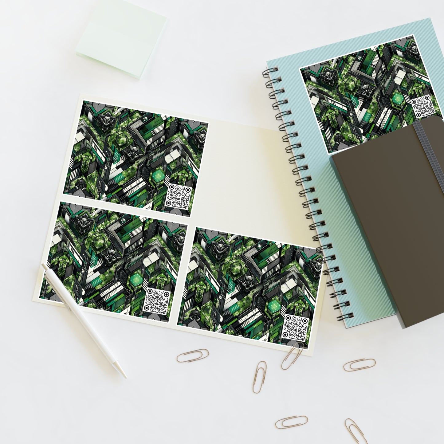 Tech Camo Fusion Tech-Forward Streetwear With a Futuristic Edge Sticker Sheets - 8404 Design-58