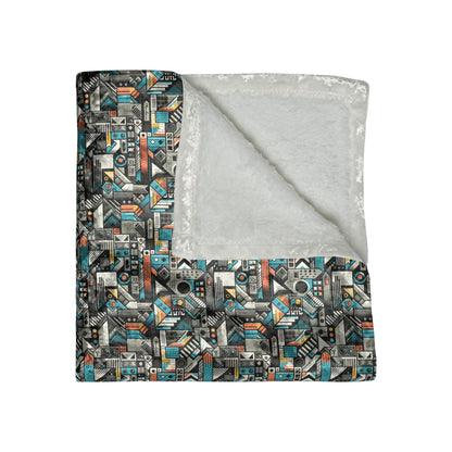 Digital Street Art Urban Street Style Crushed Velvet Blanket - 8404 Design-81