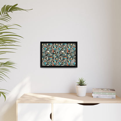 Digital Street Art Urban Street Style Matte Canvas, Framed (multi-color) - 8404 Design-81 B