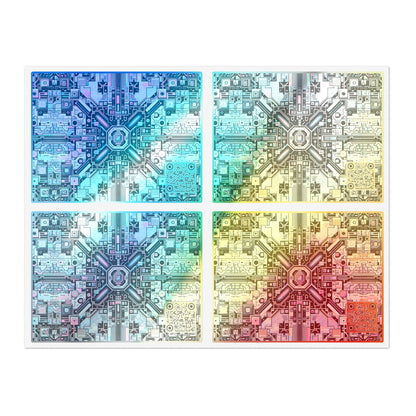 Digital Renaissance Tech-Forward Maximalism Sticker Sheets - 8404 Design-44