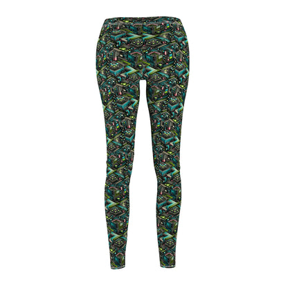 Women's Cut & Sew Casual Leggings Future Tech - 8404 Design-01