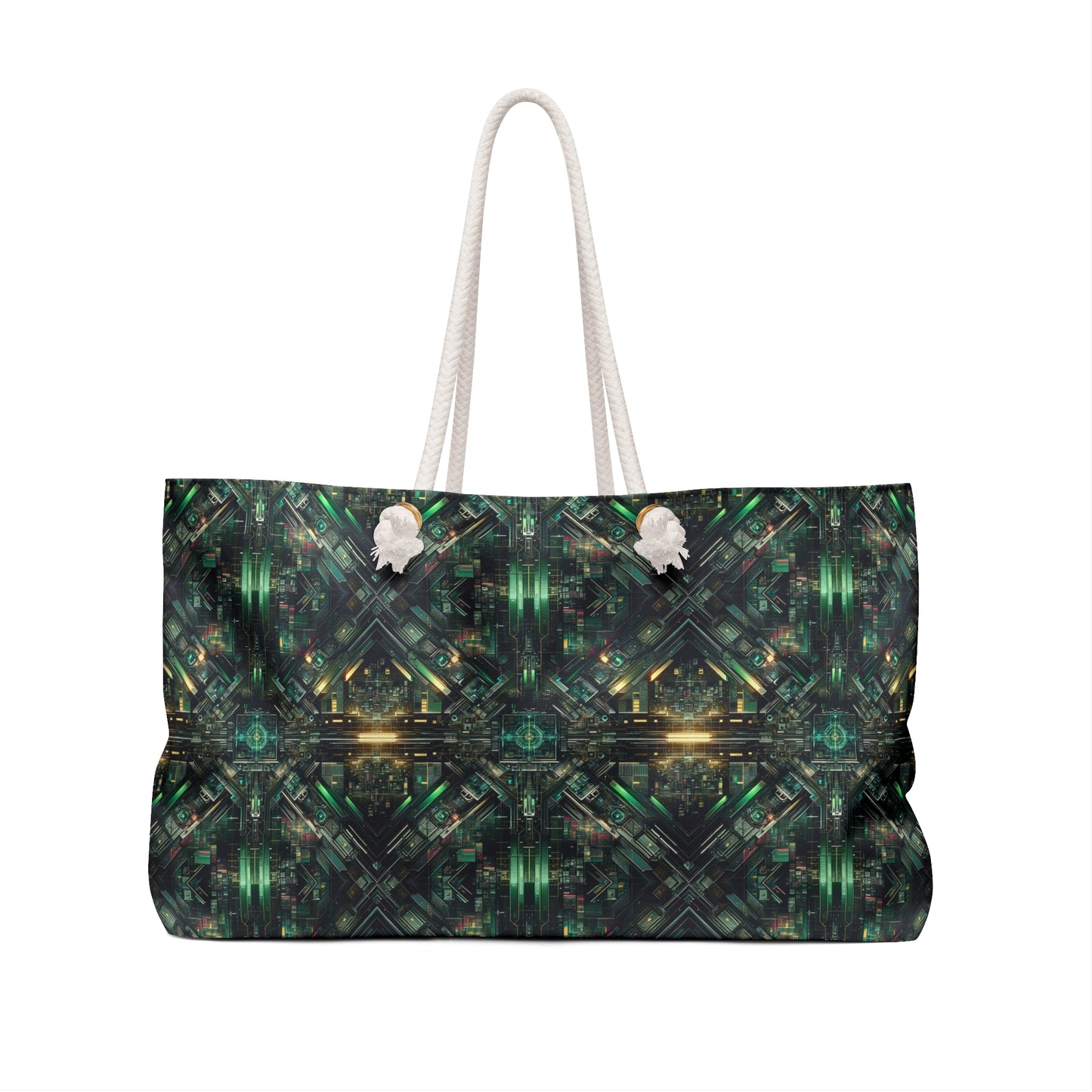Tech Noir Graphics Tech-Inspired Streetwear Weekender Bag - 8404 Design-56