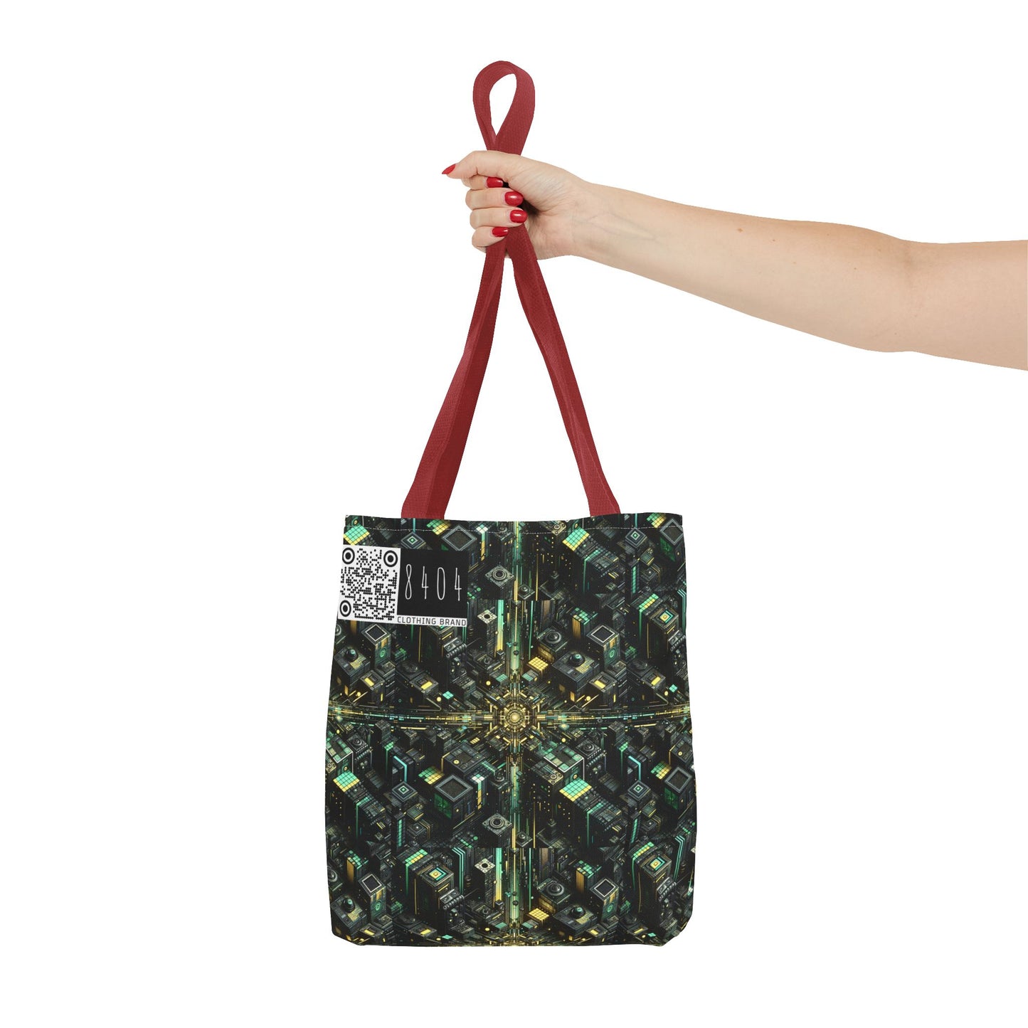 Tech Noir Graphics Tech-Inspired Streetwear Tote Bag - 8404 Design-66