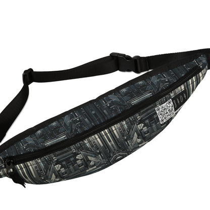 Tech Noir Futuristic Tech Aesthetic with a Dark Twist Fanny Pack - 8404 Design-68